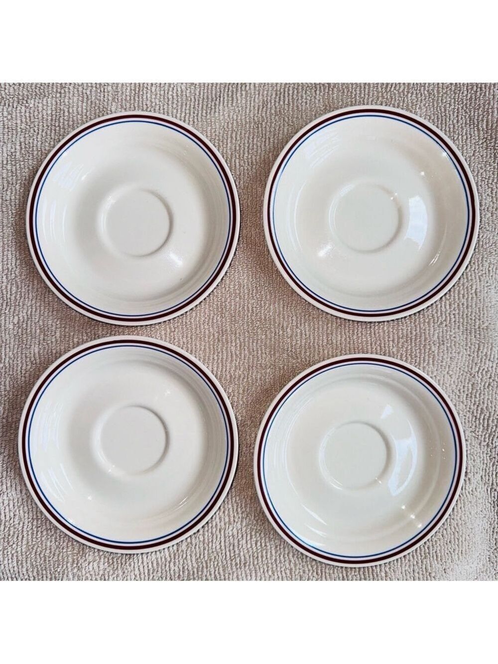 Vintage Corelle By Corning Abundance 6” Saucer Plates Set Of 4 Made In The USA